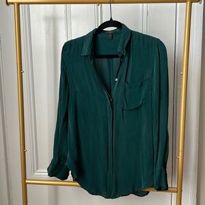 J.Crew oversized silk shirt
